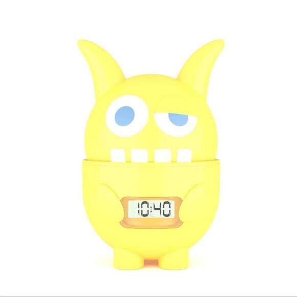 Pop Clocky Pop Monster “SUNNY” Yellow Kids Alarm Clock (Bounces Around) NEW!!! - Picture 2 of 4